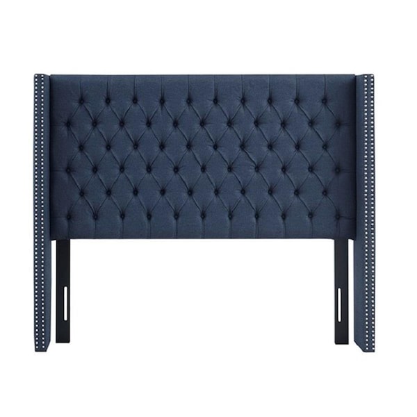 Madison Park Amelia Upholstery King Size Headboard, Navy - MP116-1143