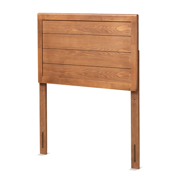 Baxton Studio Seren Mid-Century Modern Walnut Brown Finished Wood Twin Size Headboard - 181-11162-ZORO
