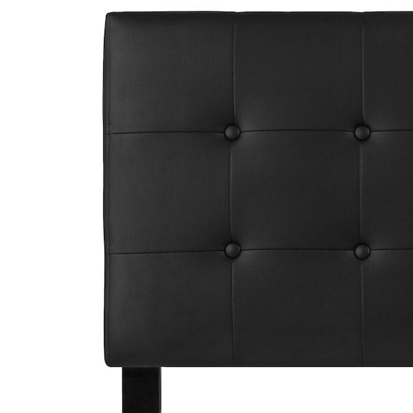 Flash Furniture Headboard, Twin Size, Black Vinyl - HG-HB1705-T-BK-GG