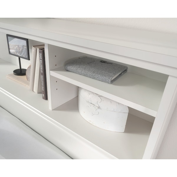 Sauder River Ranch Full-Queen Headboard Glac Wh , Attaches to full or queen size bed - 429930
