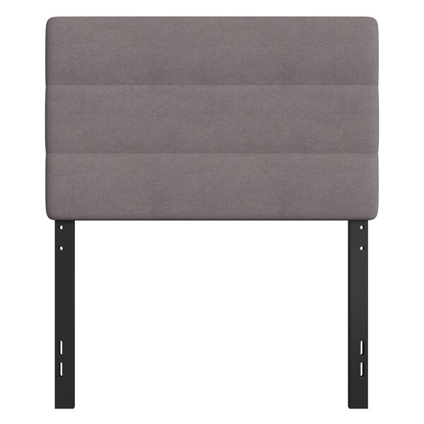 Flash Furniture Gray Tufted Fabric Upholstered Twin Headboard - TW-3WLHB21-GY-T-GG