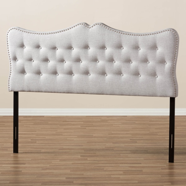 Baxton Studio Emma Modern Greyish Beige Queen Size Headboard - 142-7773