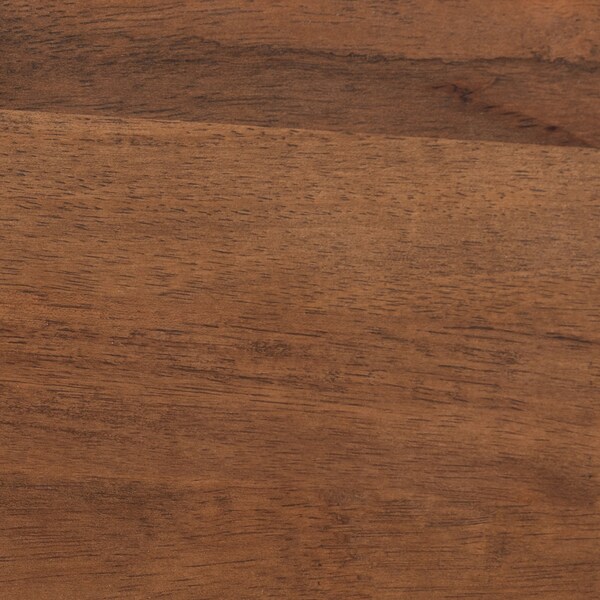 Baxton Studio Agatis Mid-Century Modern Walnut Brown Finished Wood Queen Size Bed - 226-12889-ZORO