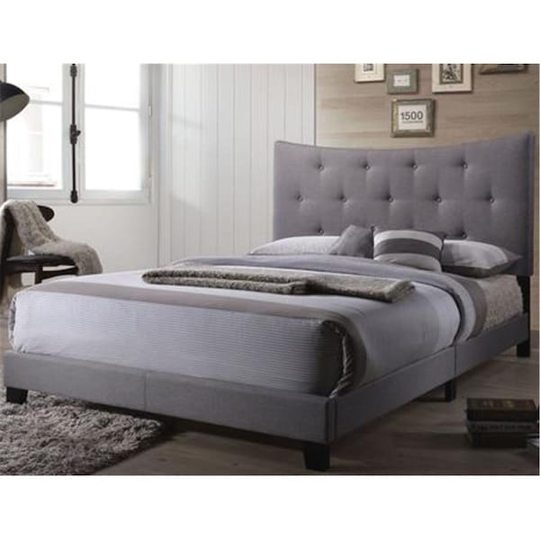 Acme Furniture Industry Venacha Bed, Gray Fabric - Queen - 26360Q