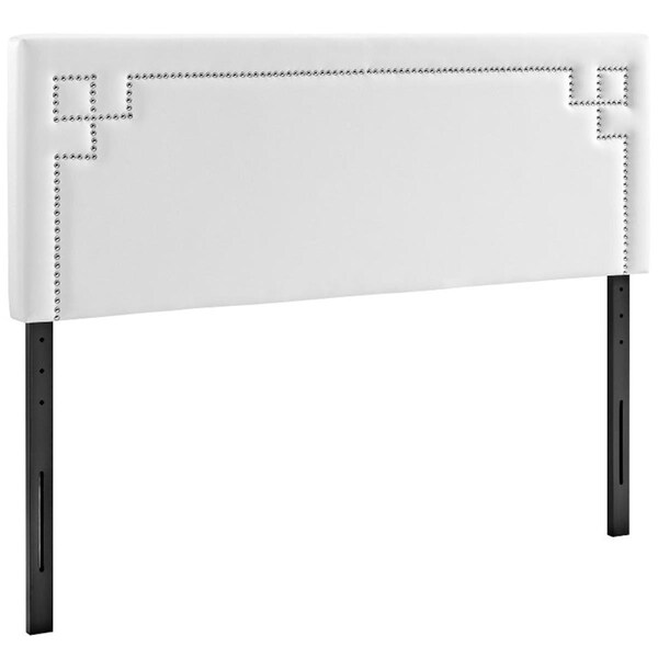 Modway Furniture Josie Full Vinyl Headboard, White - MOD-5399-WHI