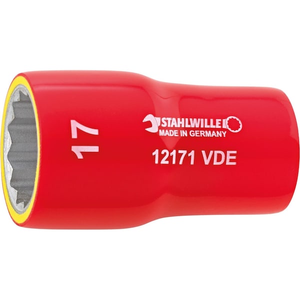 Stahlwille Tools 10 mm (3/8") VDE socket Size 13 mm L.48 mm - 02380013