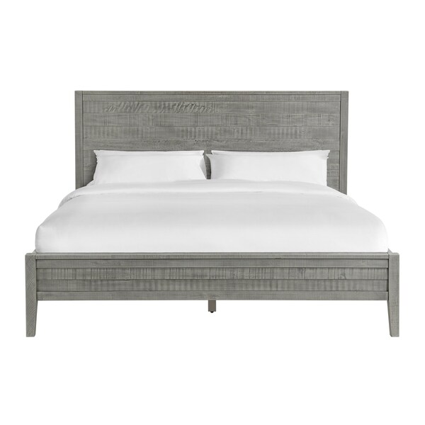 Alaterre Furniture Arden Panel Wood King Bed, Driftwood Gray - ANAN4032