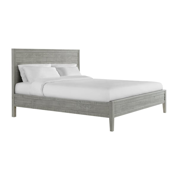 Alaterre Furniture Arden Panel Wood King Bed, Driftwood Gray - ANAN4032