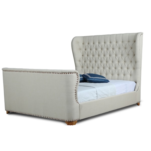 Manhattan Comfort Lola Full-Size Bed in Ivory - BD007-FL-IV