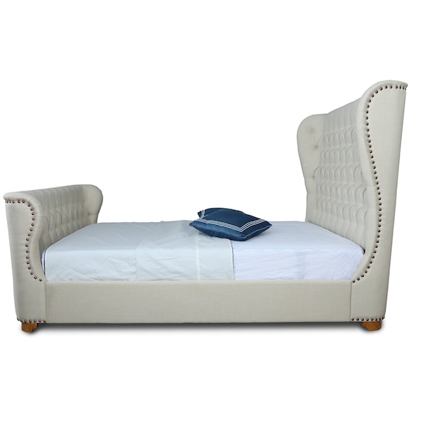 Manhattan Comfort Lola Full-Size Bed in Ivory - BD007-FL-IV