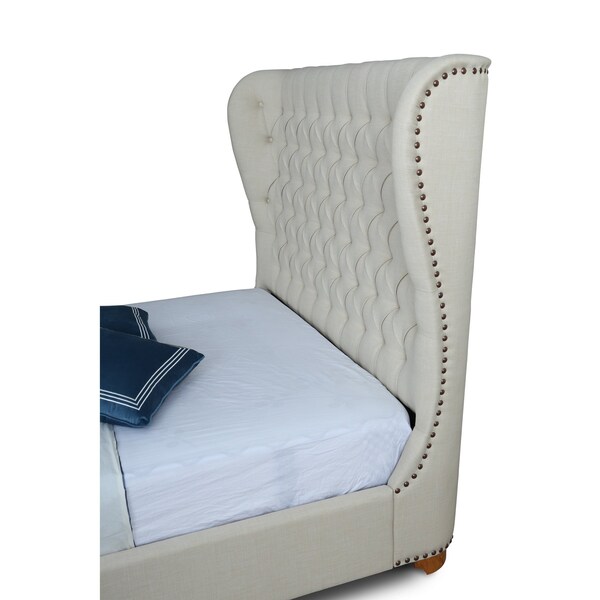 Manhattan Comfort Lola Full-Size Bed in Ivory - BD007-FL-IV