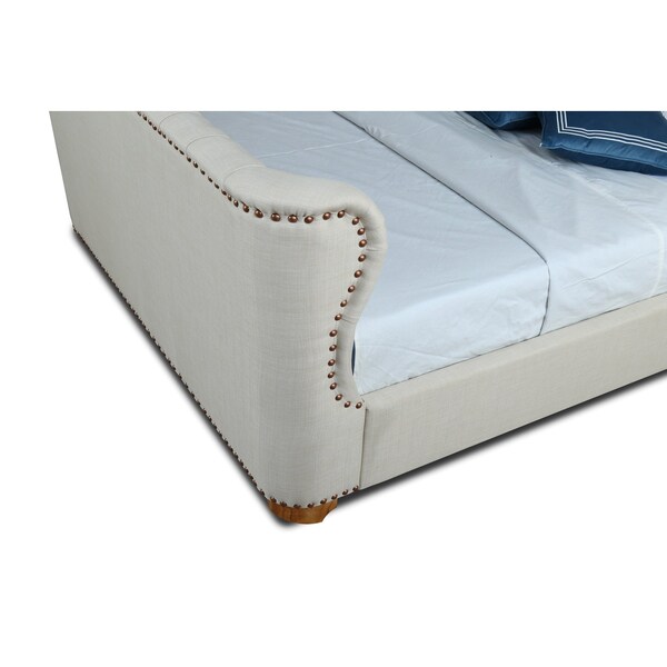 Manhattan Comfort Lola Full-Size Bed in Ivory - BD007-FL-IV