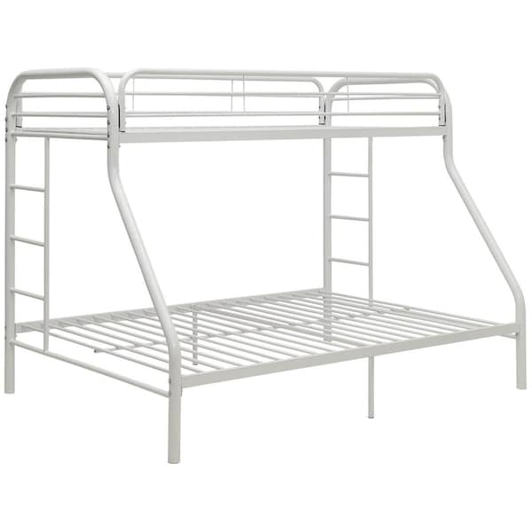 Acme Tritan Twin Over Queen Bunkbed, White - Extra Large - 02052WH