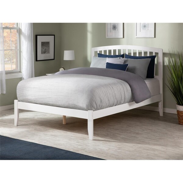 Atlantic Furniture Richmond Full Bed with Open Foot Rail in a White Finish - AR8831002
