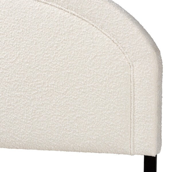 Baxton Studio Fiana Modern Cream Boucle Fabric Queen Size Headboard - 228-12957-ZORO