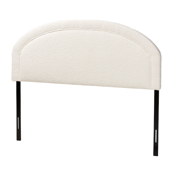 Baxton Studio Fiana Modern Cream Boucle Fabric Queen Size Headboard - 228-12957-ZORO