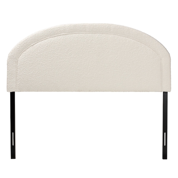 Baxton Studio Fiana Modern Cream Boucle Fabric Queen Size Headboard - 228-12957-ZORO