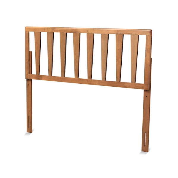 Baxton Studio Duncan Modern and Contemporary Ash Walnut Finished Wood Full Size Headboard - 181-11101-ZORO