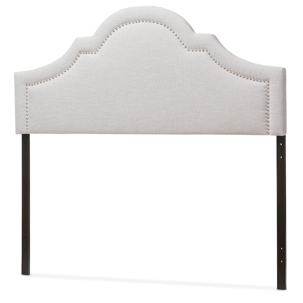 Baxton Studio Rita Modern Grayish Beige Upholstered Full Size Headboard - 124-6871