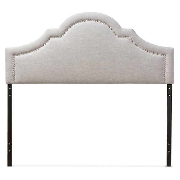 Baxton Studio Rita Modern Grayish Beige Upholstered Full Size Headboard - 124-6871