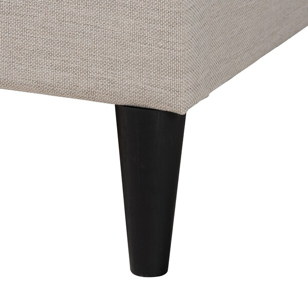 Baxton Studio Casol MidCentury Modern Transitional Beige Fabric Upholstered Full Size Platform Bed - 224-13085-ZORO
