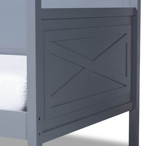 Baxton Studio Cintia Grey Finished Wood Twin Size Daybed - 158-9643