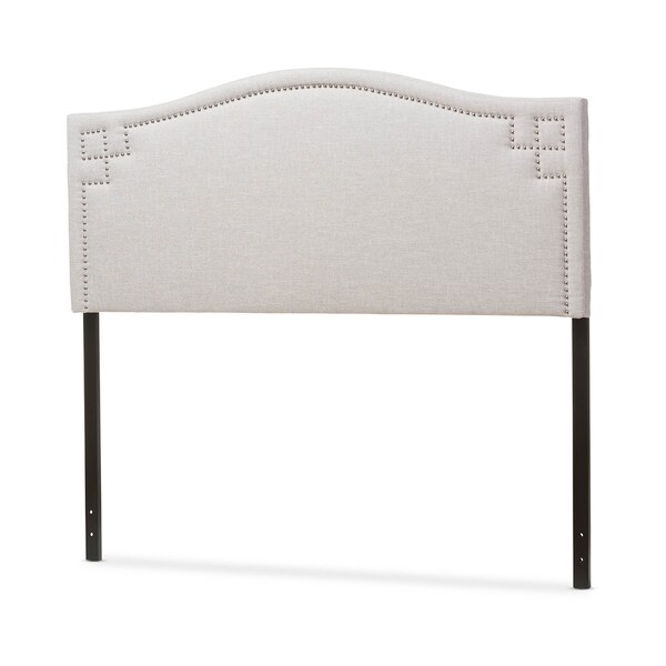 Baxton Studio Aubrey Modern Grayish Beige Upholstered Queen Size Headboard - 124-6855