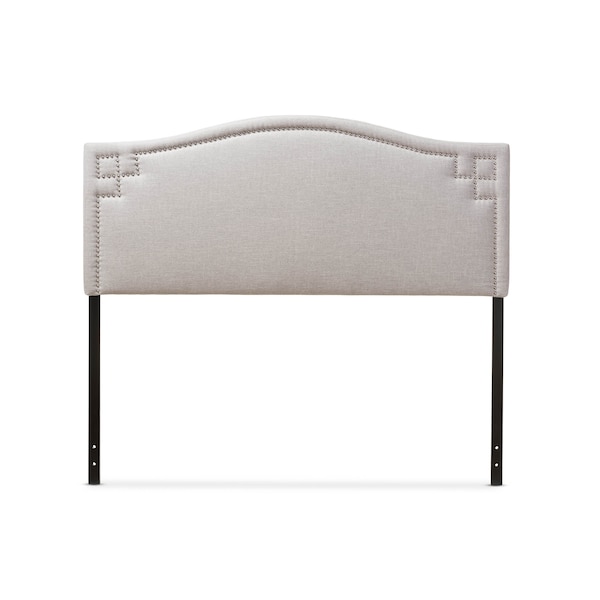 Baxton Studio Aubrey Modern Grayish Beige Upholstered Queen Size Headboard - 124-6855