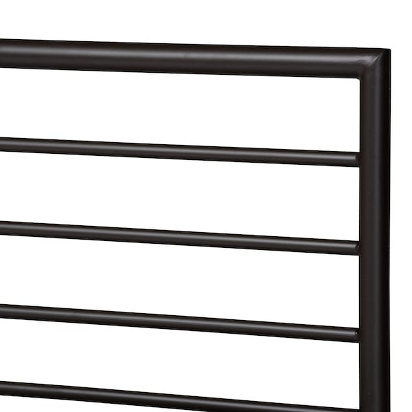 Baxton Studio Alva Modern and Contemporary Industrial Black Finished Metal Full Size Platform Bed - 187-11630-ZORO