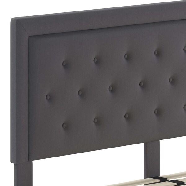 Flash Furniture Roxbury King Platform Bed, Dark Gray - SL-BK5-K-DG-GG