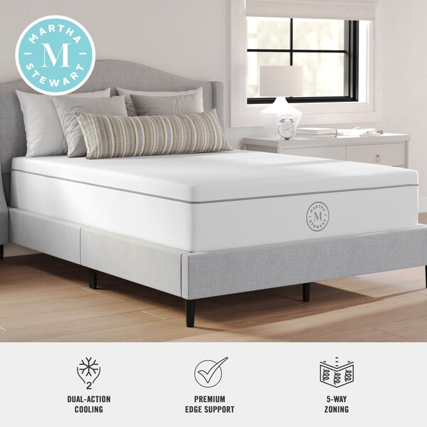 Martha Stewart SleepComplete 12 Inch Full Firm Hybrid Pocket Spring and Foam Dual-Action Cooling Mattress - CL-MODE-12F-MS