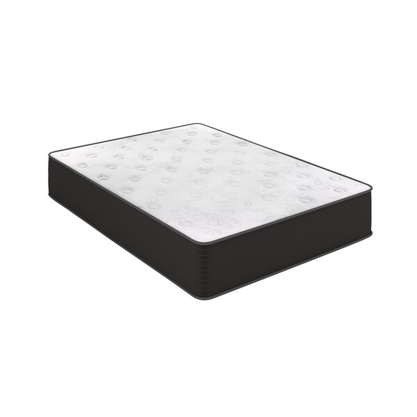 Flash Furniture Dream Cooling Gel 12 Inch Foam and Pocket Spring Hybrid Mattress, Full Mattress in a Box - BS-E230P-R-F-12-C-BK-GG