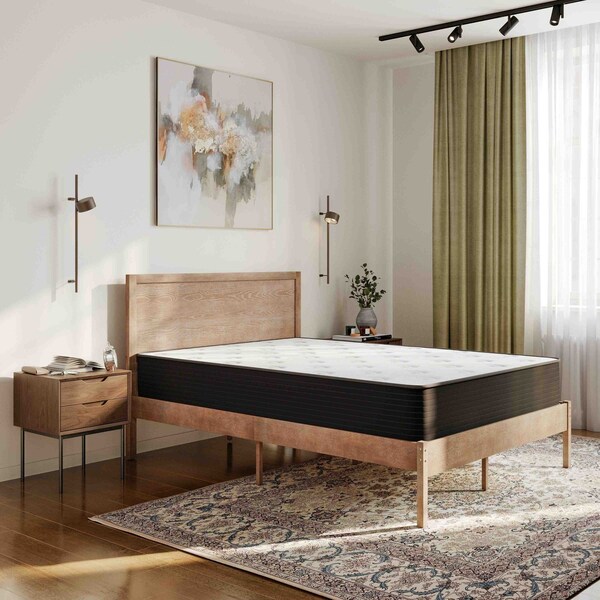 Flash Furniture Dream Cooling Gel 10in. Foam and Pocket Spring Hybrid Mattress, Queen Mattress in a Box - BS-E230P-R-Q-10-C-BK-GG