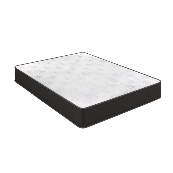 Flash Furniture Dream Cooling Gel 10in. Foam and Pocket Spring Hybrid Mattress, Queen Mattress in a Box - BS-E230P-R-Q-10-C-BK-GG