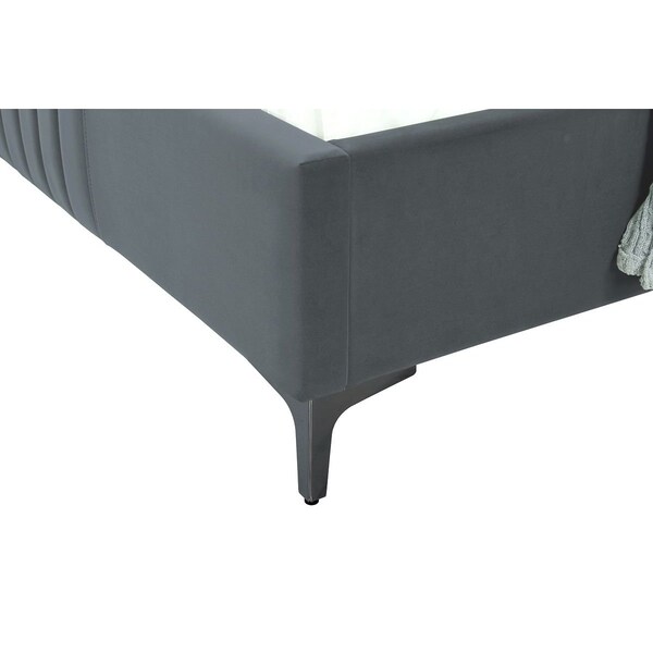Manhattan Comfort Promenade Twin-Size Bed in Grey - BD010-TW-GY