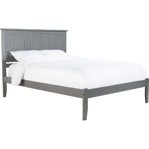 Atlantic Furniture Nantucket Queen Platform Bed With Open Foot Board - Grey - AR8241009