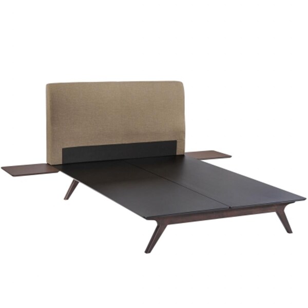 Modway Furniture Tracy 3 Piece Queen Bedroom Set, Cappuccino Latte - 84 x 59 x 43 in. - MOD-5257-CAP-LAT-SET