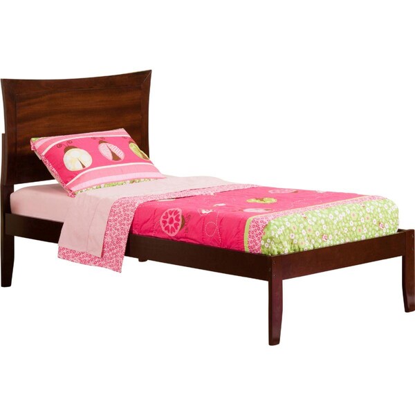 Atlantic Furniture Metro Open Foot Bed, Antique Walnut - Twin Extra Large - AR9011004
