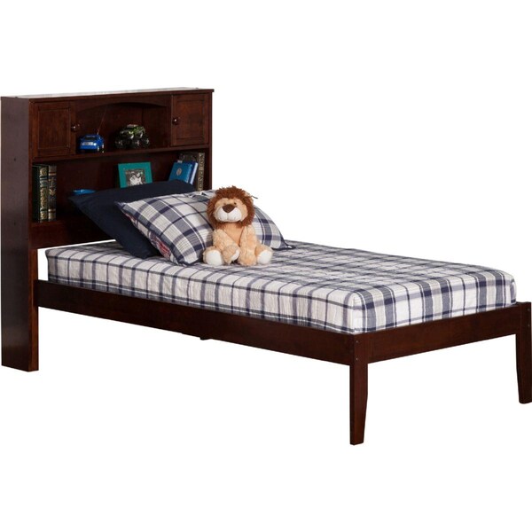 Atlantic Furniture Newport Open Foot Bed, Antique Walnut - Twin Extra Large - AR8511004