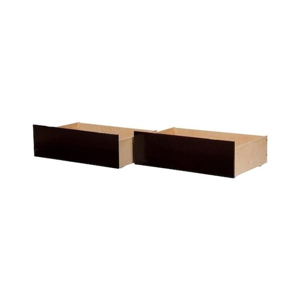 Atlantic Furniture Atlantic Furniture AE663131 Urban Bed Drawers; Espresso; Twin & Full Size - AE663131