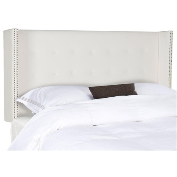 Safavieh Keegan Linen Full Size Headboard- White - 54.1 x 8.3 x 60.2 in. - MCR4007H-F