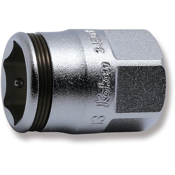 Ko-Ken Socket 12mm Nut Grip 26mm Outer Hex 17mm 3/8 Sq. Drive - 3450MH-12
