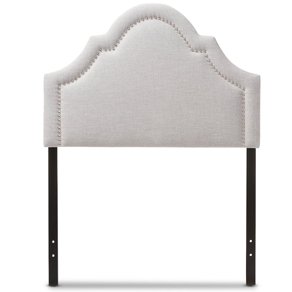 Baxton Studio Rita Modern Grayish Beige Upholstered Twin Size Headboard - 125-6985