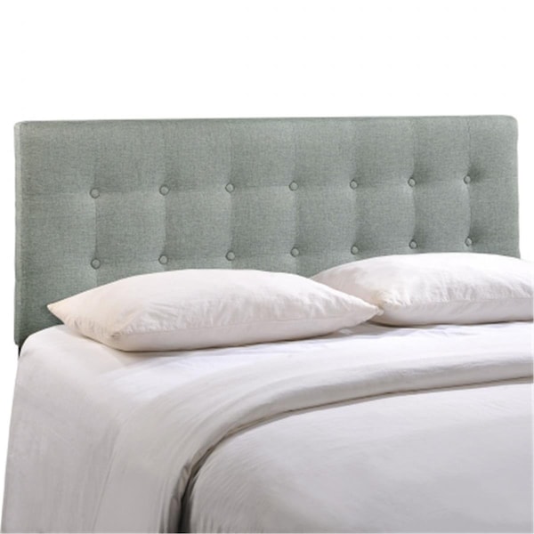 East End Imports Emily Queen Fabric Headboard- Gray - MOD-5170-GRY