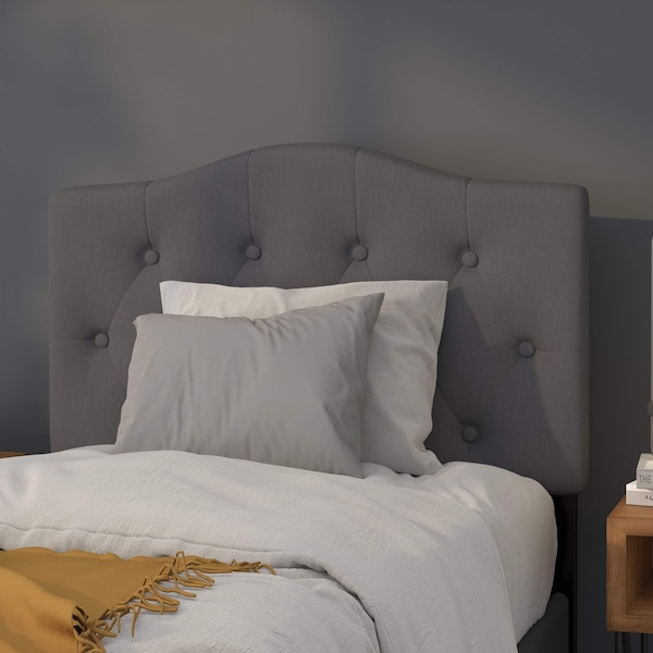 Flash Furniture Cambridge Headboard, Twin Size, Gray Fbrc - HG-HB1708-T-DG-GG
