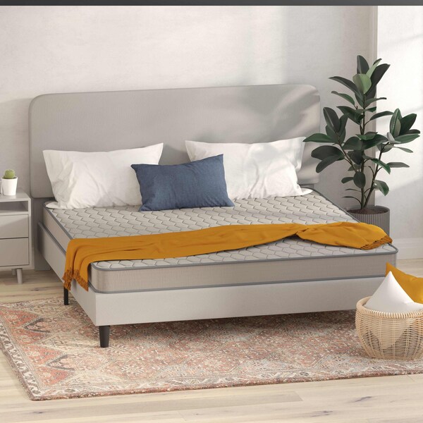 Flash Furniture 6" Hybrid Mattress, King Mattress in a Box - CL-E236-B-K-GG