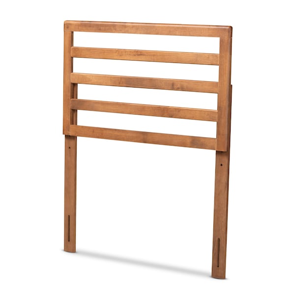 Baxton Studio Akemi Modern and Contemporary Ash Walnut Finished Wood Twin Size Headboard - 182-11104-ZORO