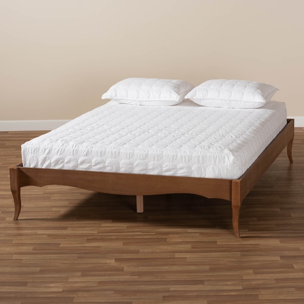 Baxton Studio Marieke VAsh Walnut Finished Full Size Wood Bed Frame - 159-9806