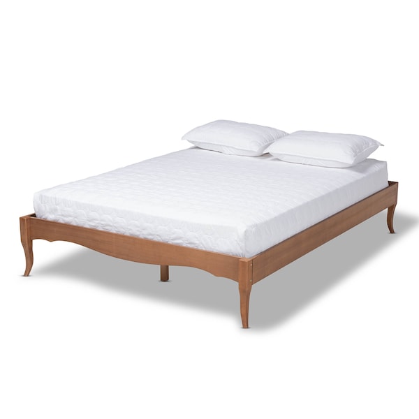 Baxton Studio Marieke VAsh Walnut Finished Full Size Wood Bed Frame - 159-9806