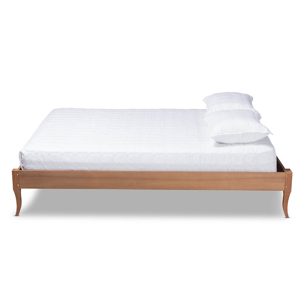 Baxton Studio Marieke VAsh Walnut Finished Full Size Wood Bed Frame - 159-9806